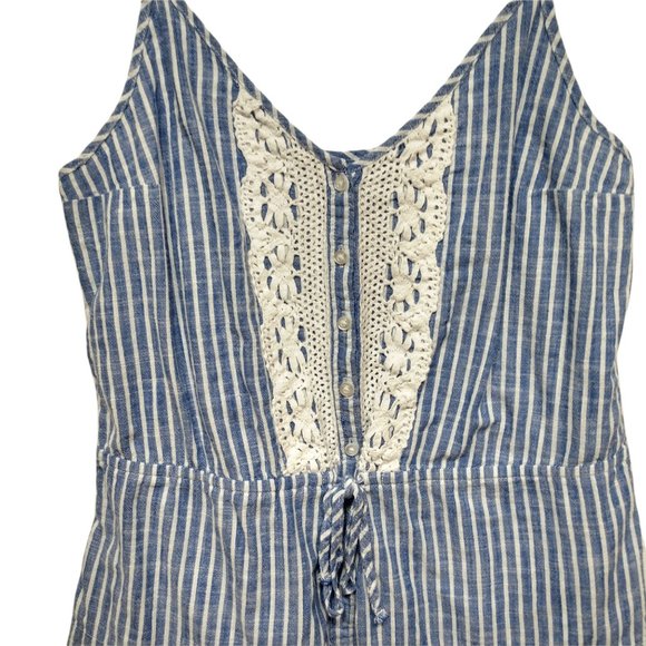 Abercrombie & Fitch Striped Lace Tank Top Size XS - Picture 2 of 15